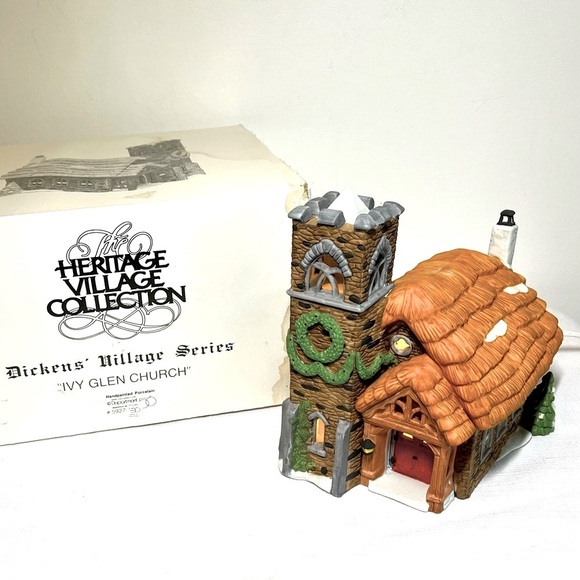 Department 56 - Dickens' Village Series - Ivy Glen Church (59277). 1988 - Picture 1 of 11